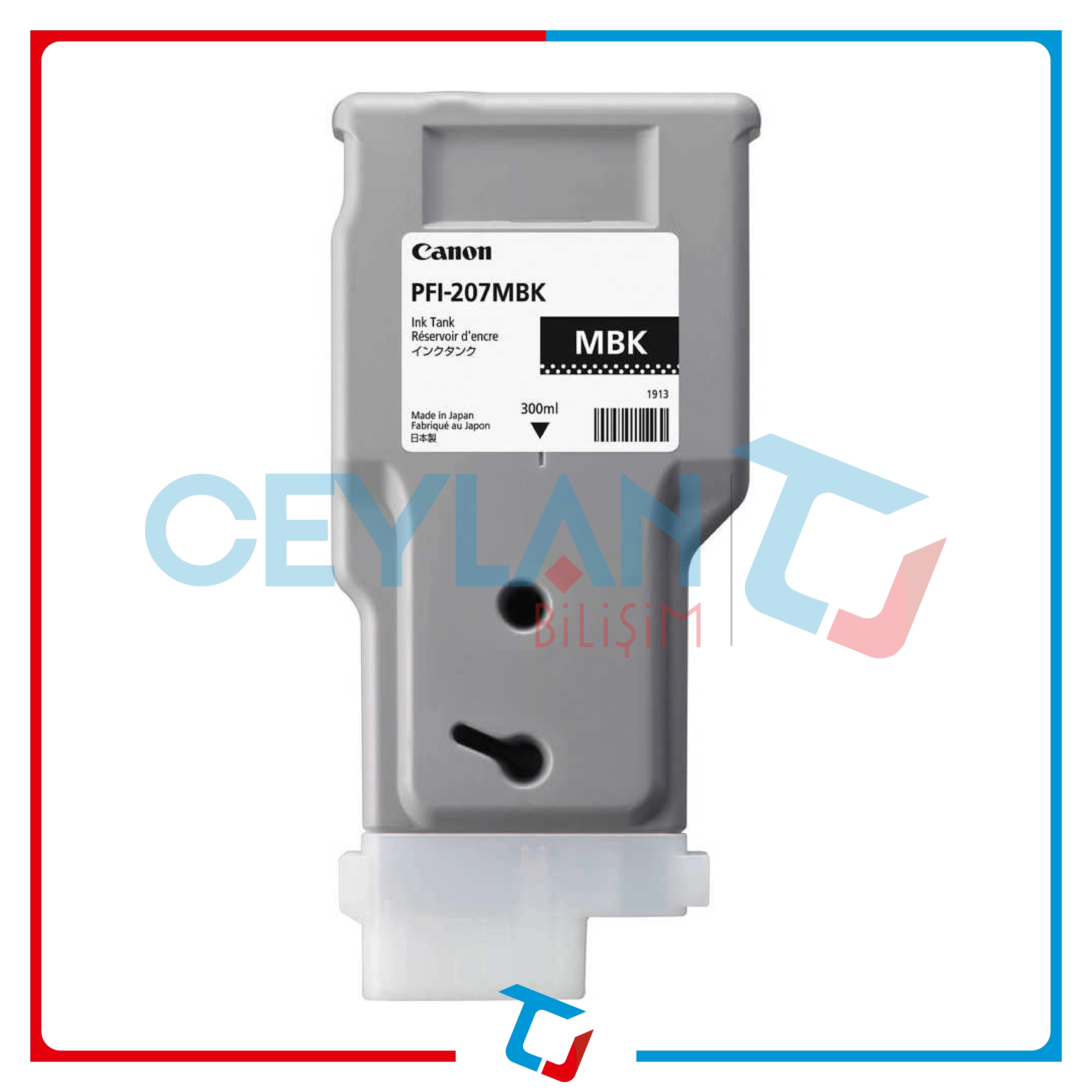 Canon PFI-207MBK/8788B001 Mat Siyah Orijinal Kartuş
