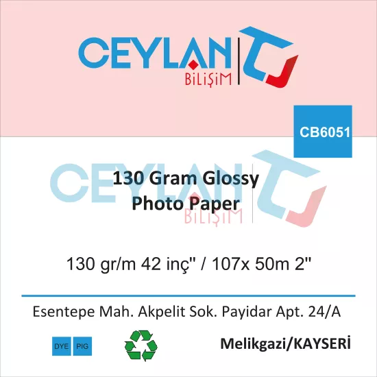 130 Gram Glossy Photo Paper