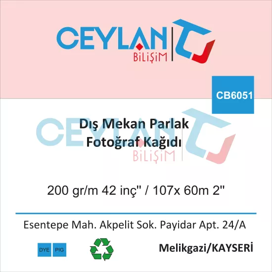 Dış Mekan Parlak Fotoğraf Kağıdı
