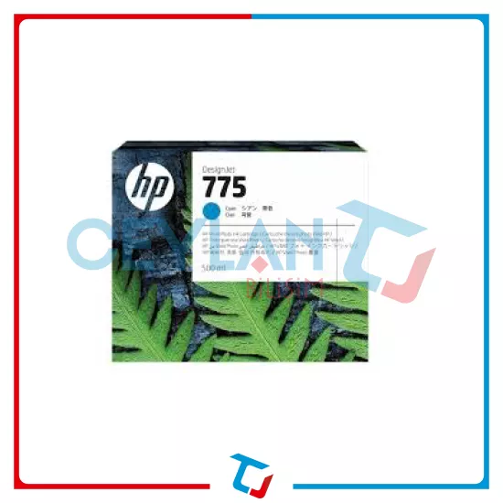 HP 775 500-ml Cyan Ink Cartridge (1XB17A)