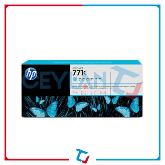HP 771 Açık Mavi (Light Cyan) Kartuş B6Y12A