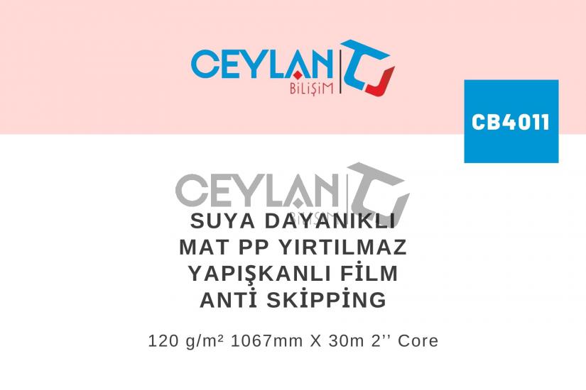 Professionel Suya Dayanıklı Mat PP Yırtılmaz Yapışkanlı Film Anti Skipping  120 g/m²   1067mm X 30m 2’’  Core