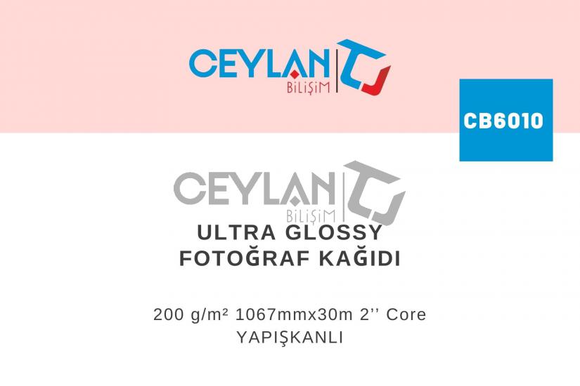 Ultra Glossy Fotoğraf Kağıdı 200 g/m²  1067mmx30m 2’’ Core  YAPIŞKANLI 
