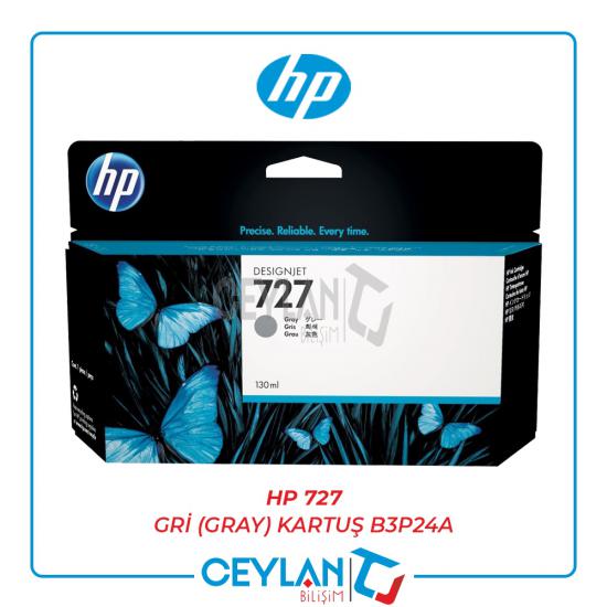 HP 727 Gri (Grey) Kartuş B3P24A