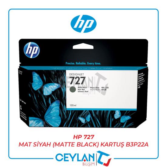 HP 727 Mat Siyah (Matte Black) Kartuş B3P22A
