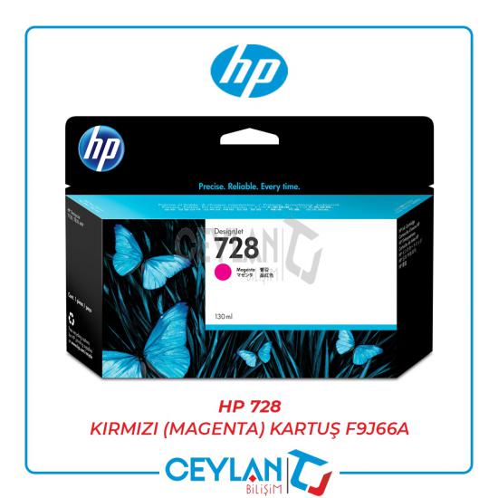 HP 728 Kırmızı (Magenta) Kartuş F9J66A
