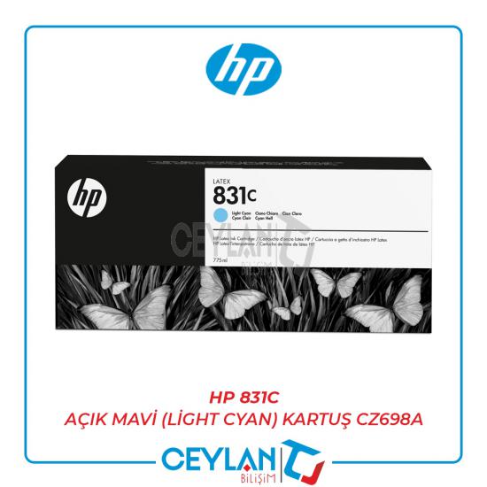 HP 831C Açık Mavi (Light Cyan) Kartuş CZ698A