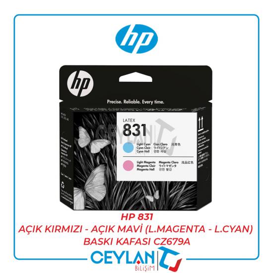 HP 831 Açık Kırmızı - Açık Mavi (L.Magenta - L.Cyan) Baskı Kafası CZ679A