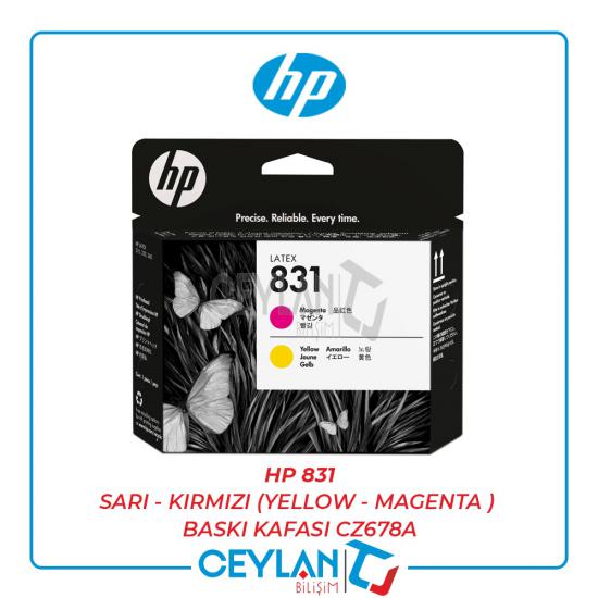 HP 831 Sarı - Kırmıız (Yellow - Magenta) Baskı Kafası CZ678A