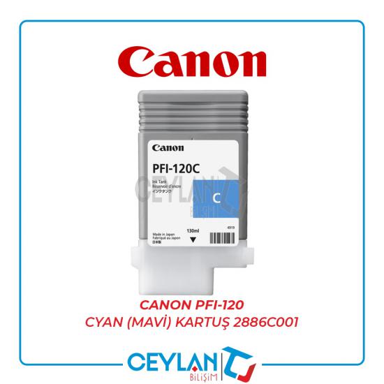 Canon PFI-120 Cyan (Mavi) Kartuş 2886C001