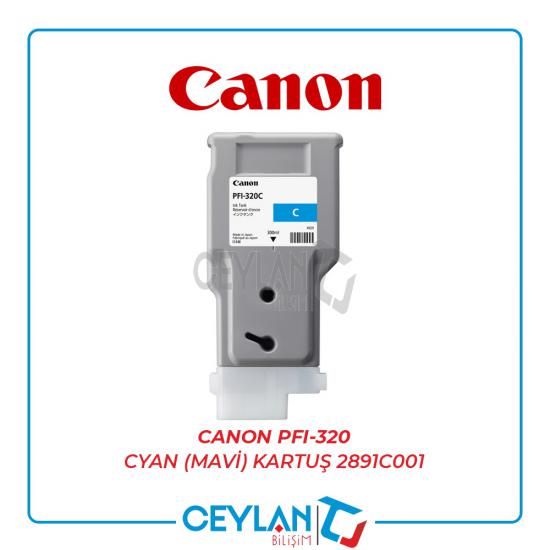 Canon PFI-320 Cyan (Mavi) Kartuş  2891C001 