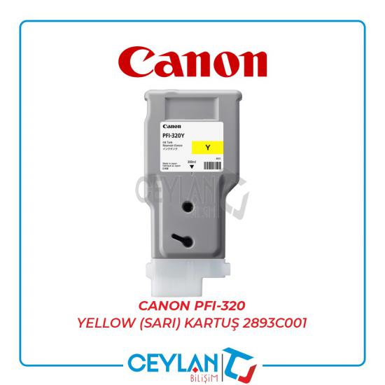 Canon PFI-320 Yellow (Sarı) Kartuş 2893C001