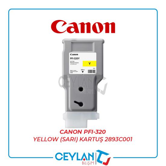 Canon PFI-320 Yellow (Sarı) Kartuş  2893C001