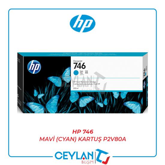 HP 746 Mavi (Cyan) Kartuş P2V80A