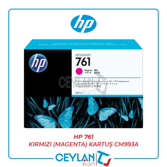 HP 761 Kırmızı (Magenta) Kartuş CM993A