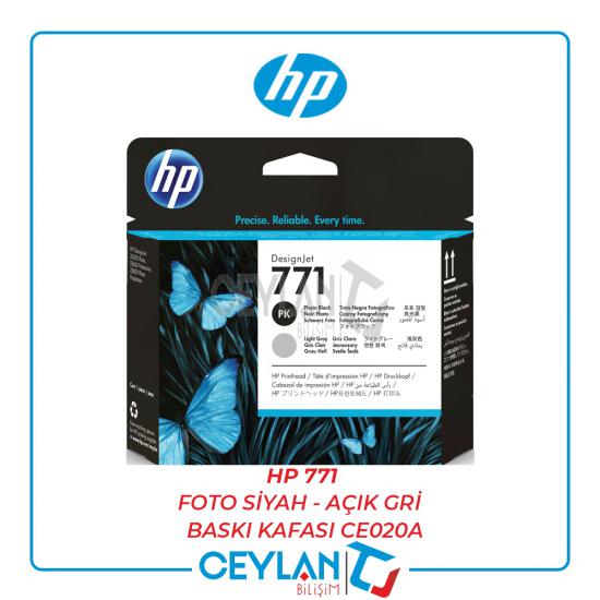 HP 771 Foto Siyah - Açık Gri (Photo Black - Light Grey) Baskı Kafası CE020A
