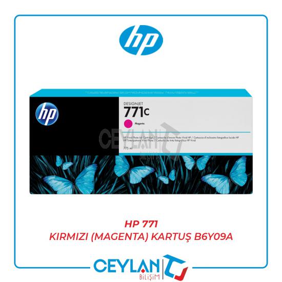 HP 771 Kırmızı (Magenta) Kartuş B6Y09A