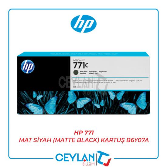 HP 771 Mat Siyah (Matte Black) Kartuş B6Y07A