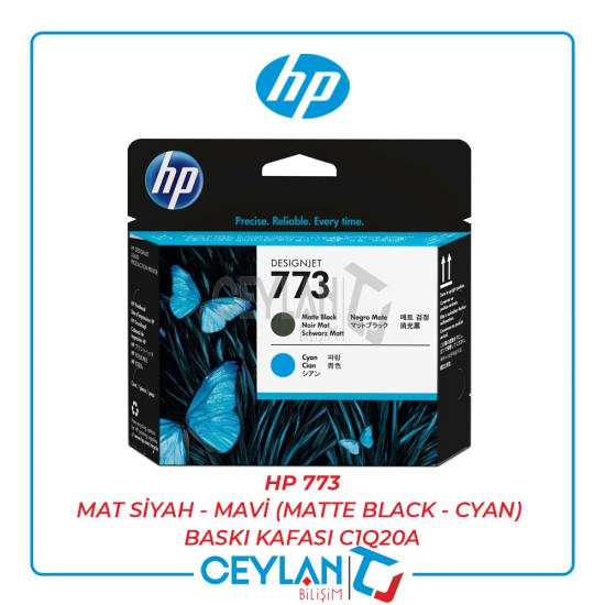 HP 773 Mat Siyah - Mavi (Matte Black - Cyan) Baskı Kafası C1Q20A