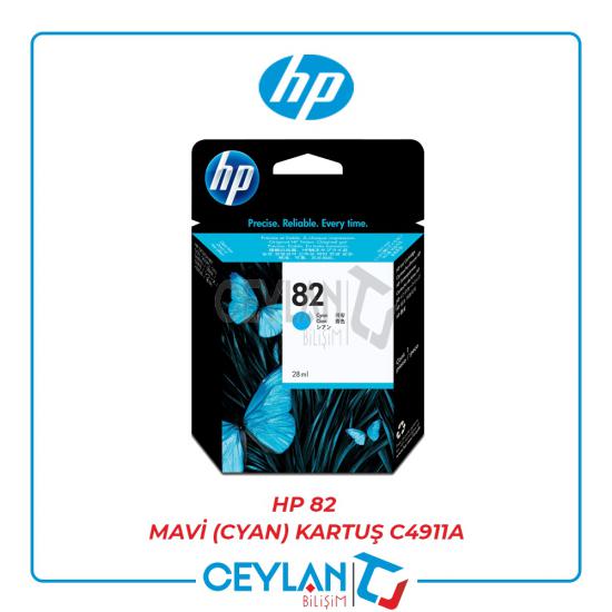 HP 82 Mavi (Cyan) Kartuş C4911A