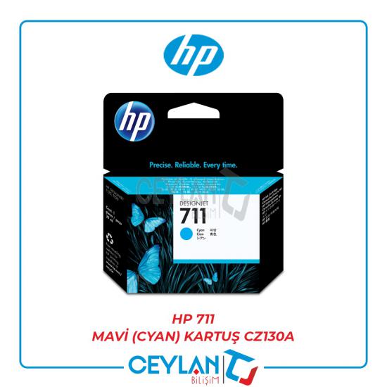 HP 711 Mavi (Cyan) Kartuş CZ130A