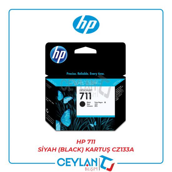 HP 711 Siyah (Black) Kartuş CZ133A