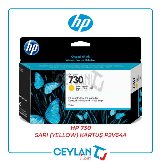 HP 730 Sarı (Yellow) Kartuş P2V64A
