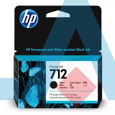 HP 712-3ED70A Siyah Orijinal Kartuş