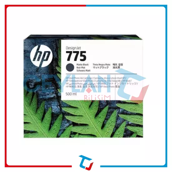 HP 775-1XB22A Mat Siyah Orjinal Kartuş