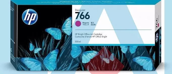 Hp 766 300 Ml Macenta Mürekkep Kartuşu P2V90A Xl 3600