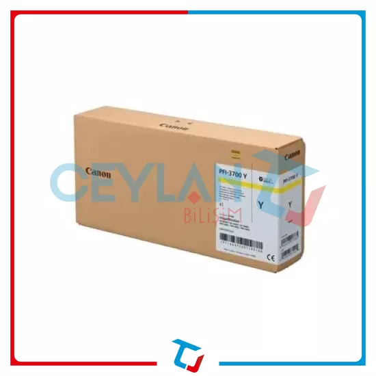 Canon Pfi-3700 Y (yellow) Sarı Orijinal Mürekkep Kartuş 700 Ml. (6447c001)