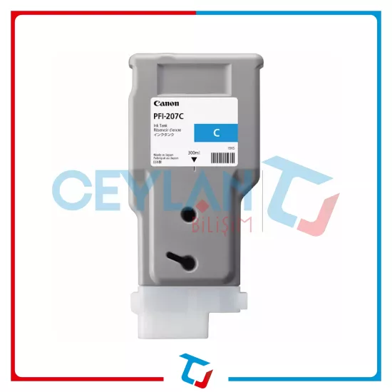 Canon PFI-207 C / Cyan  Orijinal Kartuş