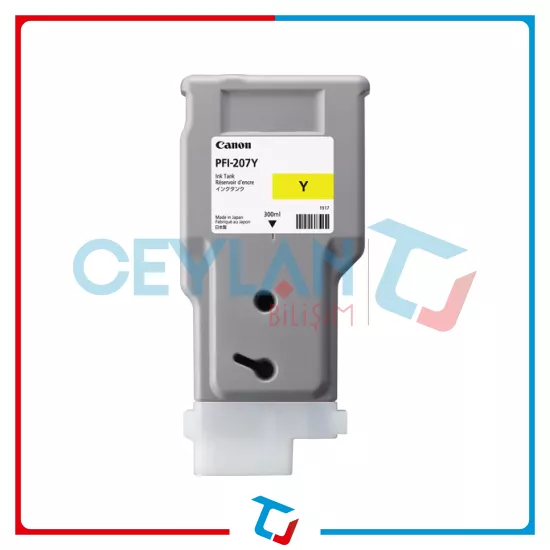 Canon PFI-207 Y / Yellow Orijinal Kartuş