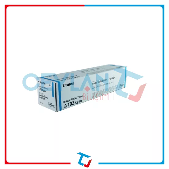 Canon T02 (8530B001) Cyan Original Toner - ImagePress C8000VP / C10000VP (T15191)